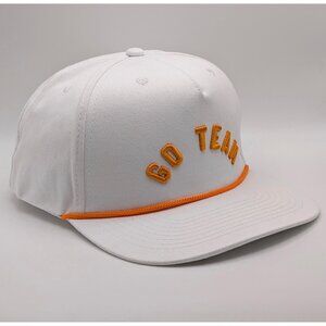 Discover Card Hat Orange White Go Team Snapback Cap Credit Trucker Rope